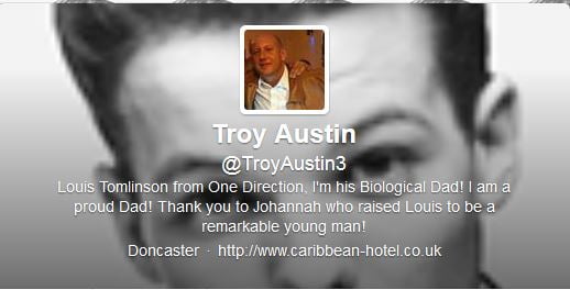 Louis Tomlinson fatherTroy Austin Twitter