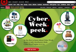 cyber week target pic