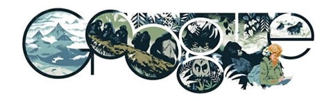 Dian Fossey Google Doodle