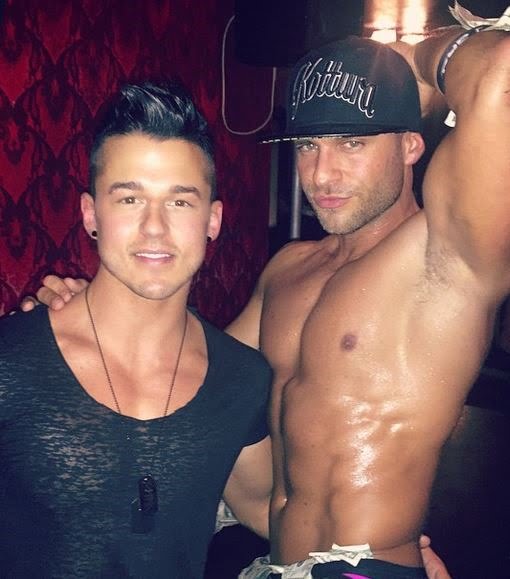 Murray Swanby: Model with Taylor Lautner at Gay Bar.
