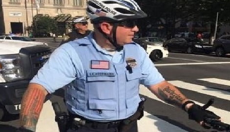 Ian Hans Lichtermann Philly officer with Nazi Tattoo