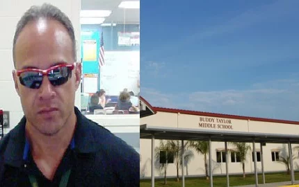 Spiros Feretzonis 21 - Jeffrey Paffumi Teacher tossing Student at Buddy Taylor Middle School